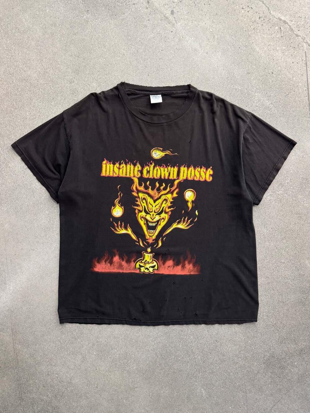 Vintage 1999 Insane Clown Posse Juggalo Flame T-Shirt - XL